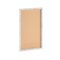 HBCY Creations Wall Mount Cork Board - Wooden Push Pins - Solid Pine Wood Frame - For Kitchen, Classrooms, Restaurant Menus and More!